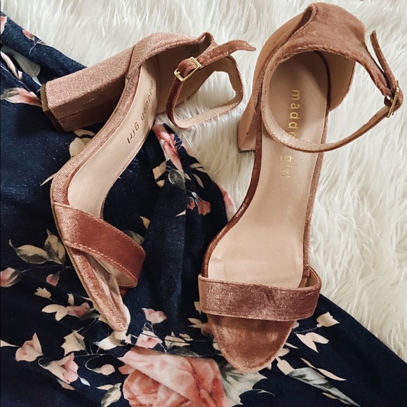 Madden Girl Shoes - Madden girl || Beella velvet block heels